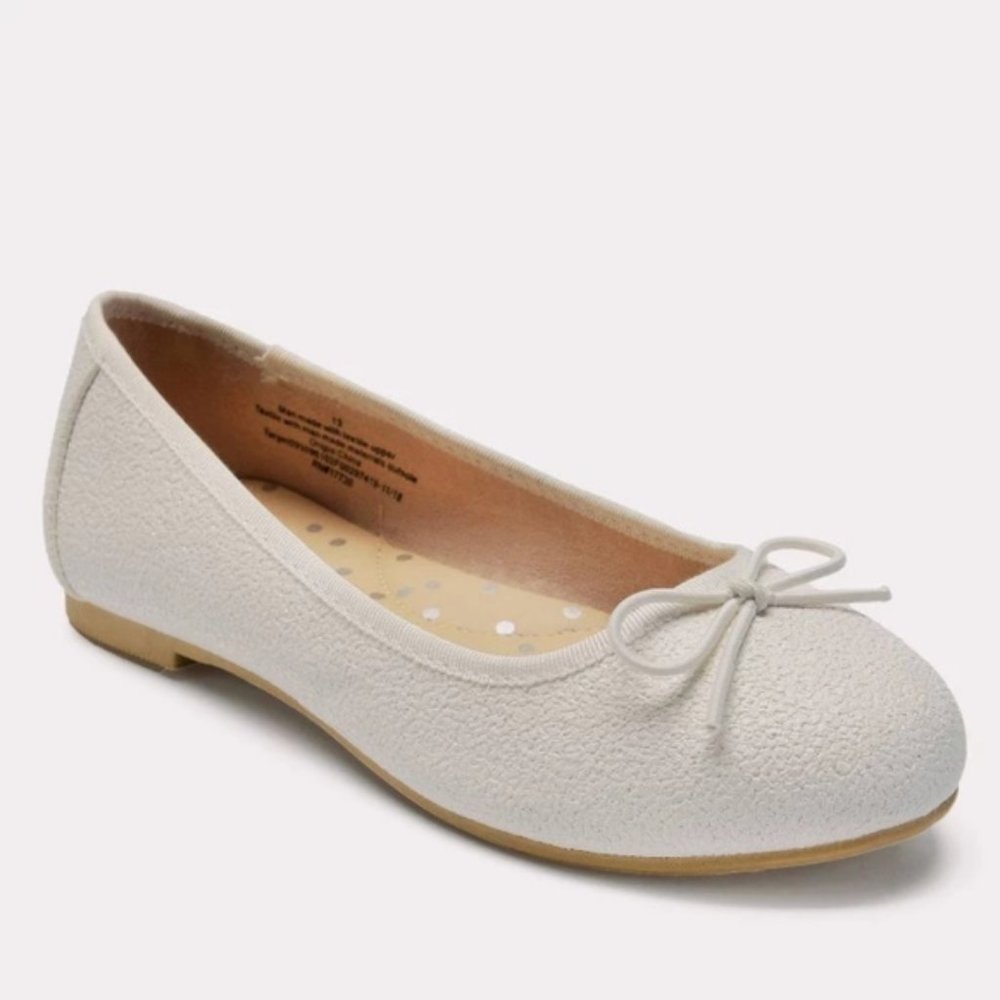 Girls' Stacy Ballet Flats - White